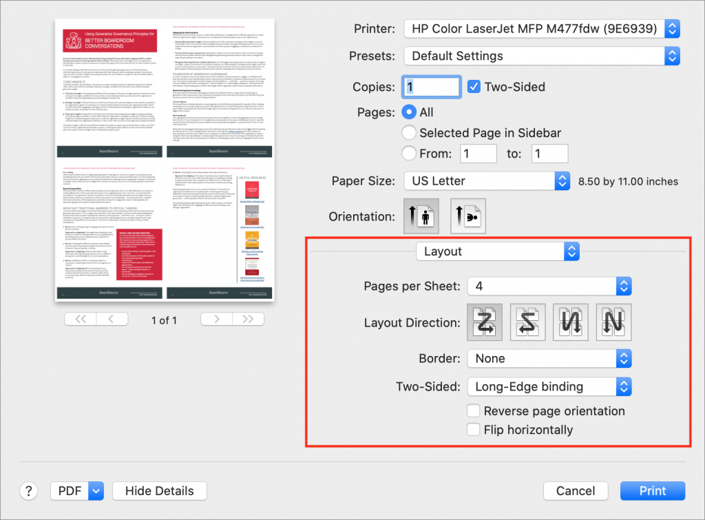 Preview print layout  | CreativeTechs.com